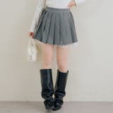 【セットアップ対応】裾レースプリーツスカート | RMAF　NICE CLAUP / OLIVE des OLIVE | 詳細画像3 