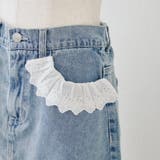 【セットアップ対応】前ポケットレース台形ミニスカート | NICE CLAUP / OLIVE des OLIVE OUTLET | 詳細画像9