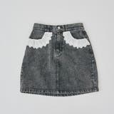 スミクロ | 【セットアップ対応】前ポケットレース台形ミニスカート | NICE CLAUP / OLIVE des OLIVE OUTLET