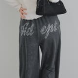 【セットアップ対応】バックロゴラインストーン付スウェットパンツ | RMAF　NICE CLAUP / OLIVE des OLIVE | 詳細画像1 