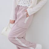 脇ライン入りカーゴパンツ | RMAF　NICE CLAUP / OLIVE des OLIVE | 詳細画像1 