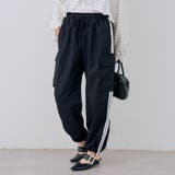 ブラック | 脇ライン入りカーゴパンツ | RMAF　NICE CLAUP / OLIVE des OLIVE