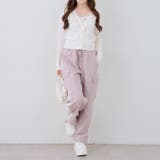 脇ライン入りカーゴパンツ | RMAF　NICE CLAUP / OLIVE des OLIVE | 詳細画像6 