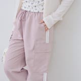 ピンク | 脇ライン入りカーゴパンツ | RMAF　NICE CLAUP / OLIVE des OLIVE