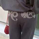 【セットアップ対応】キラキラスウェットパンツ | NICE CLAUP / OLIVE des OLIVE OUTLET | 詳細画像1