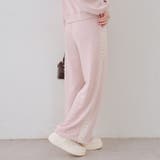 ピンク | 【セットアップ対応】レース付スウェットパンツ | RMAF　NICE CLAUP / OLIVE des OLIVE