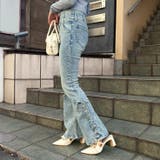 サイドレースアップセミフレアデニム | RMAF NICE CLAUP / OLIVE des OLIVE | 詳細画像9