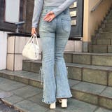 サイドレースアップセミフレアデニム | RMAF NICE CLAUP / OLIVE des OLIVE | 詳細画像10