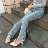 サイドレースアップセミフレアデニム | RMAF NICE CLAUP / OLIVE des OLIVE | 詳細画像11