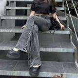 サイドレースアップセミフレアデニム | RMAF NICE CLAUP / OLIVE des OLIVE | 詳細画像18