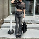 サイドレースアップセミフレアデニム | RMAF NICE CLAUP / OLIVE des OLIVE | 詳細画像20