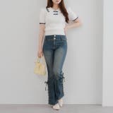 サイドレースアップセミフレアデニム | RMAF NICE CLAUP / OLIVE des OLIVE | 詳細画像29