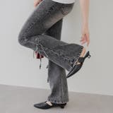 サイドレースアップセミフレアデニム | RMAF NICE CLAUP / OLIVE des OLIVE | 詳細画像32