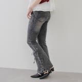 サイドレースアップセミフレアデニム | RMAF NICE CLAUP / OLIVE des OLIVE | 詳細画像36