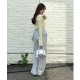 後ろ姿までかわいい！リボン付きバレルカットパンツ | NICE CLAUP / OLIVE des OLIVE　OUTLET | 詳細画像8 