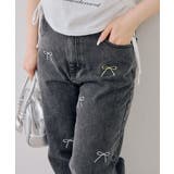 刺繍アソートデニムパンツ | NICE CLAUP / OLIVE des OLIVE　OUTLET | 詳細画像1 