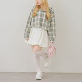 チェックフードレース付ブラウス | NICE CLAUP / OLIVE des OLIVE　OUTLET | 詳細画像7 