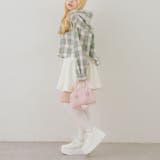 チェックフードレース付ブラウス | NICE CLAUP / OLIVE des OLIVE　OUTLET | 詳細画像8 