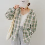 チェックフードレース付ブラウス | NICE CLAUP / OLIVE des OLIVE　OUTLET | 詳細画像11 