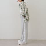 チェックフードレース付ブラウス | NICE CLAUP / OLIVE des OLIVE　OUTLET | 詳細画像15 