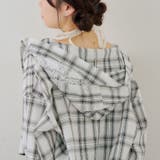 チェックフードレース付ブラウス | NICE CLAUP / OLIVE des OLIVE　OUTLET | 詳細画像21 