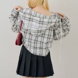 チェックフードレース付ブラウス | NICE CLAUP / OLIVE des OLIVE　OUTLET | 詳細画像31 