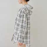 チェックフードレース付ブラウス | NICE CLAUP / OLIVE des OLIVE　OUTLET | 詳細画像48 