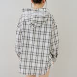 チェックフードレース付ブラウス | NICE CLAUP / OLIVE des OLIVE　OUTLET | 詳細画像49 