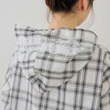 チェックフードレース付ブラウス | NICE CLAUP / OLIVE des OLIVE　OUTLET | 詳細画像50 