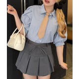 スクールネクタイ付シャツ | NICE CLAUP / OLIVE des OLIVE OUTLET | 詳細画像1