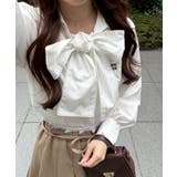 ピコレースボウタイブラウス | NICE CLAUP / OLIVE des OLIVE　OUTLET | 詳細画像1 