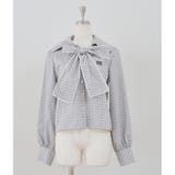 チェック | ピコレースボウタイブラウス | NICE CLAUP / OLIVE des OLIVE　OUTLET