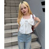 ドット | ビッグリボンブラウス | NICE CLAUP / OLIVE des OLIVE　OUTLET