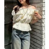 ドット | ビッグ衿オフショルブラウス | NICE CLAUP / OLIVE des OLIVE OUTLET
