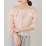 ピンク | ビッグ衿オフショルブラウス | NICE CLAUP / OLIVE des OLIVE OUTLET