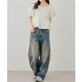 2WAYシャーリングパフ袖ブラウス | NICE CLAUP / OLIVE des OLIVE　OUTLET | 詳細画像2 
