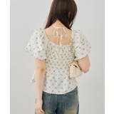 2WAYシャーリングパフ袖ブラウス | NICE CLAUP / OLIVE des OLIVE　OUTLET | 詳細画像4 