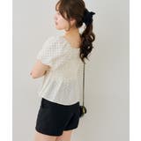 2WAYシャーリングパフ袖ブラウス | NICE CLAUP / OLIVE des OLIVE　OUTLET | 詳細画像14 