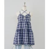 ネイビー | フリルティアードキャミ | NICE CLAUP / OLIVE des OLIVE　OUTLET