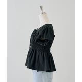 【Web限定】シャーリングペプラムブラウス | NICE CLAUP / OLIVE des OLIVE　OUTLET | 詳細画像4 