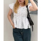 【Web限定】シャーリングペプラムブラウス | NICE CLAUP / OLIVE des OLIVE OUTLET | 詳細画像3