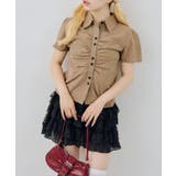 チェックシャーリングブラウス | NICE CLAUP / OLIVE des OLIVE　OUTLET | 詳細画像2 
