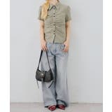チェックシャーリングブラウス | NICE CLAUP / OLIVE des OLIVE　OUTLET | 詳細画像7 