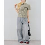 チェックシャーリングブラウス | NICE CLAUP / OLIVE des OLIVE　OUTLET | 詳細画像10 