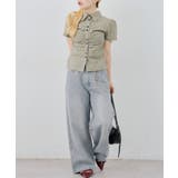チェックシャーリングブラウス | NICE CLAUP / OLIVE des OLIVE　OUTLET | 詳細画像11 
