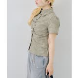 チェックシャーリングブラウス | NICE CLAUP / OLIVE des OLIVE　OUTLET | 詳細画像12 