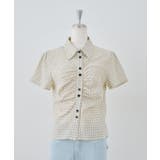 チェックシャーリングブラウス | NICE CLAUP / OLIVE des OLIVE　OUTLET | 詳細画像13 