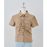チェックシャーリングブラウス | NICE CLAUP / OLIVE des OLIVE　OUTLET | 詳細画像31 