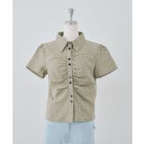 チェックシャーリングブラウス | NICE CLAUP / OLIVE des OLIVE　OUTLET | 詳細画像32 