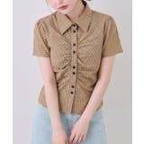 チェックシャーリングブラウス | NICE CLAUP / OLIVE des OLIVE　OUTLET | 詳細画像4 